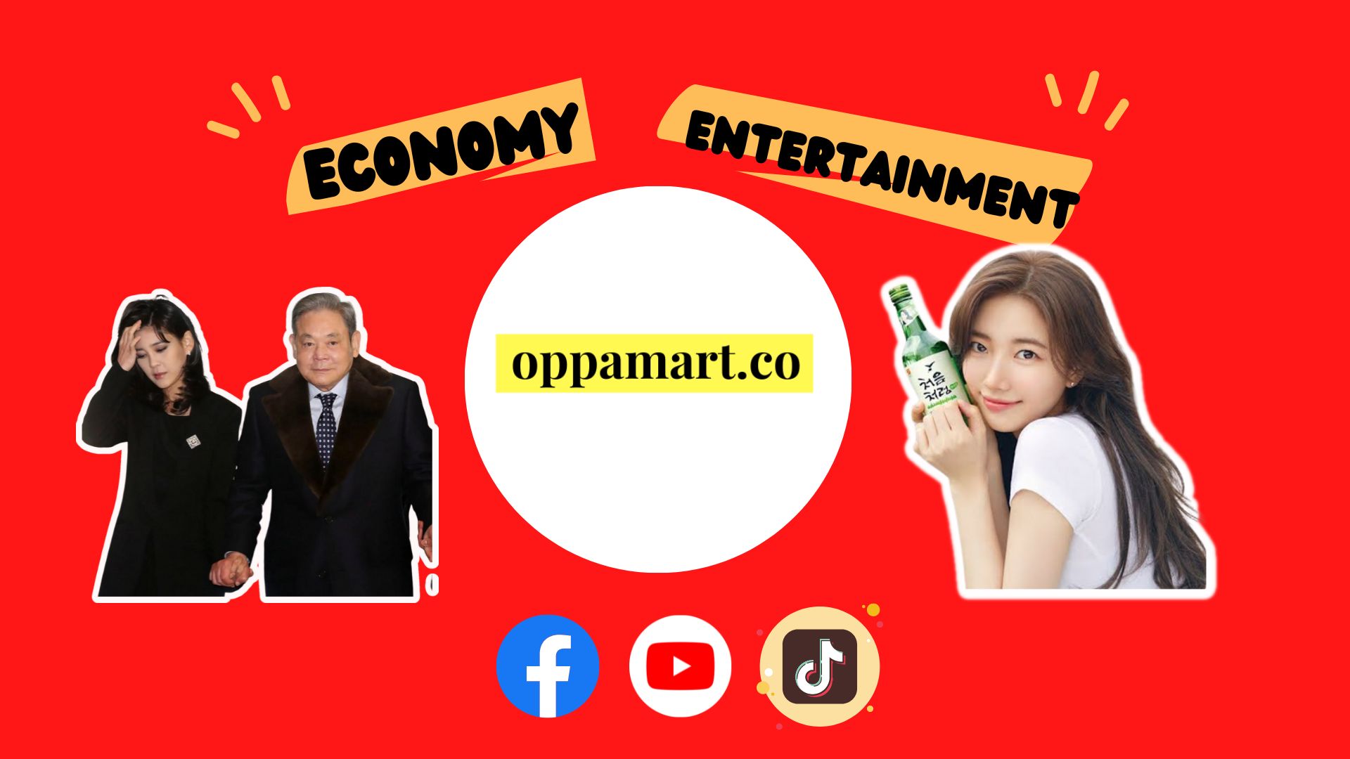 tiktokthailand produced a YouTube channel named oppamart which is about Korea's economy and entertainment.